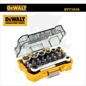 Bit készlet hajtószárral, 24 db-os, kézi, színkódolt, ipari - DeWalt (DT71516)