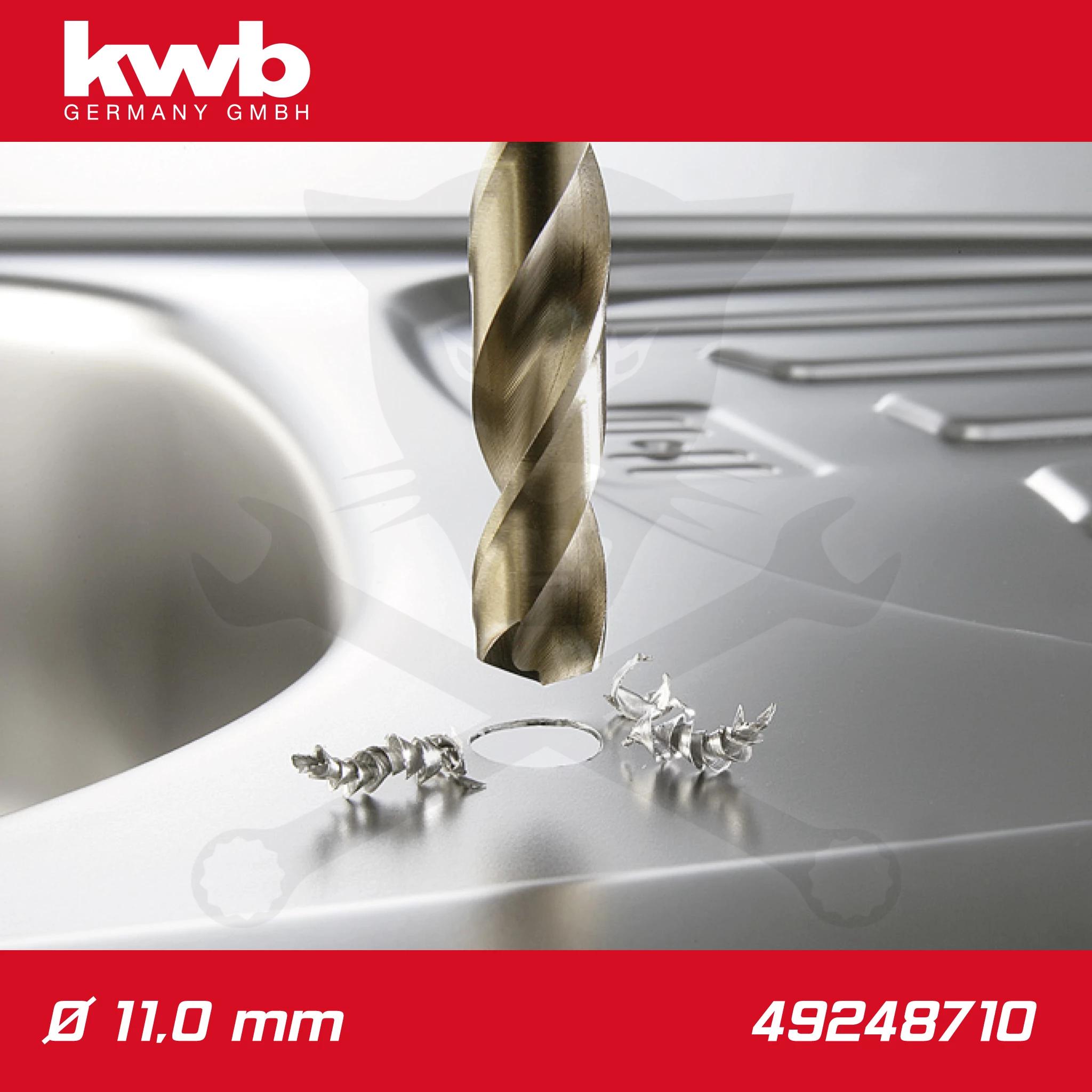 Csigafúró 11,0 mm HSS-G Co5 DIN 338 Profi 5% Cobalt - KWB - Image 3