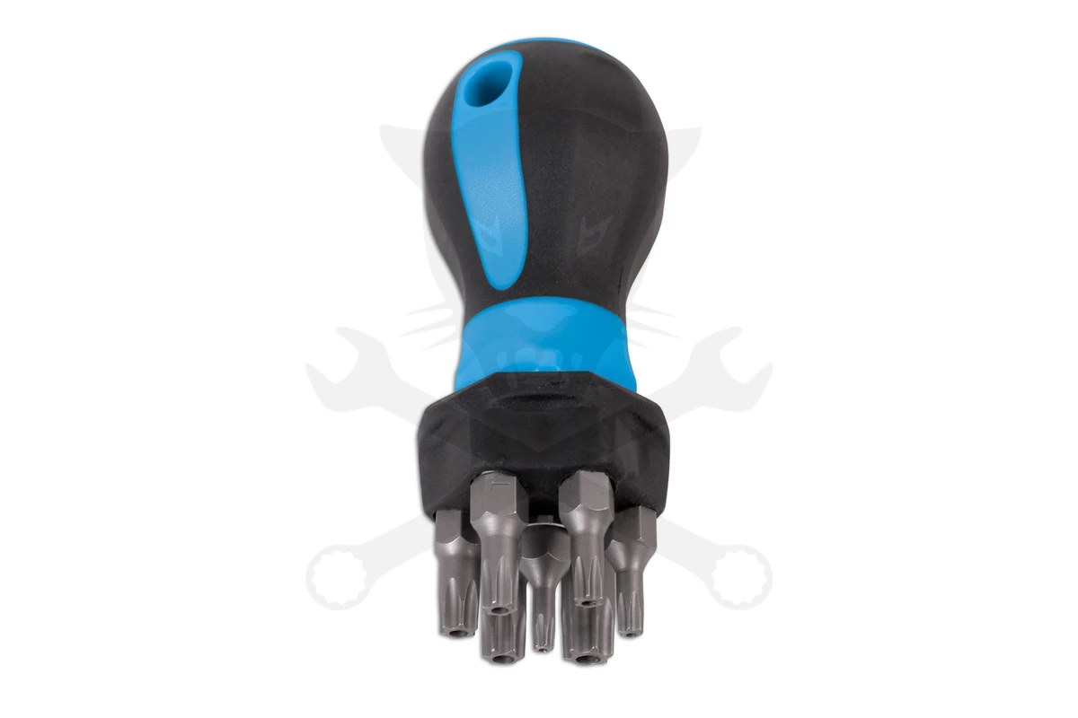 Csavarhúzó bit hajtó + torx lyukas bit készlet T10-T40 - Image 2