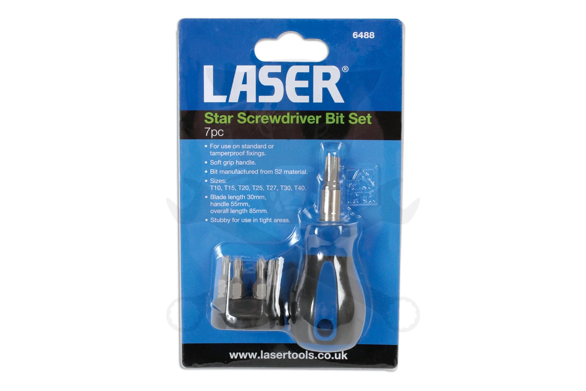 Csavarhúzó bit hajtó + torx lyukas bit készlet T10-T40 - Image 3