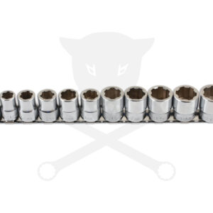 Csavarkiszedő készlet - sérült fejű csavarokhoz 12+1 db-os 08-19 mm 3/8"