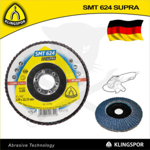 Csiszolótányér, lamellás 125 mm P120 - acél és színesfém - Klingspor