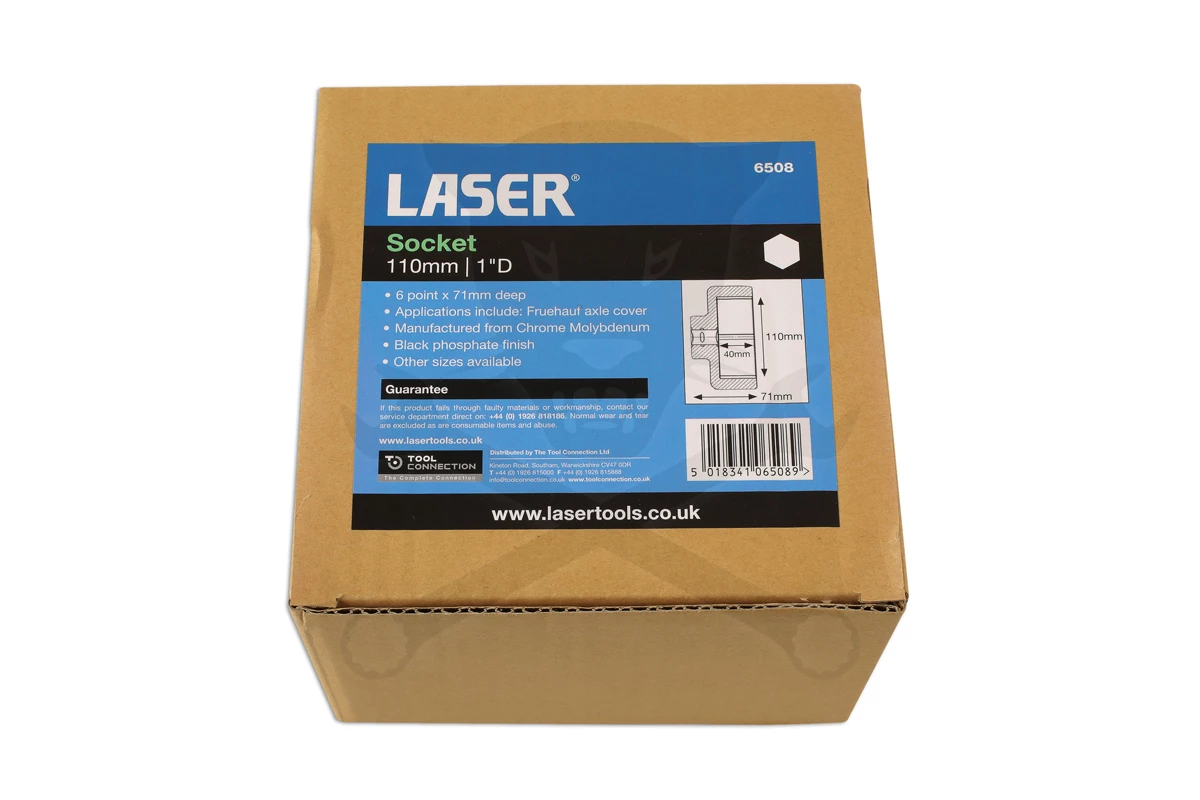 Légkulcsfej 1" 6 lapú normál 110 mm-es Schwarzmüller tengelyfedélhez - Image 2