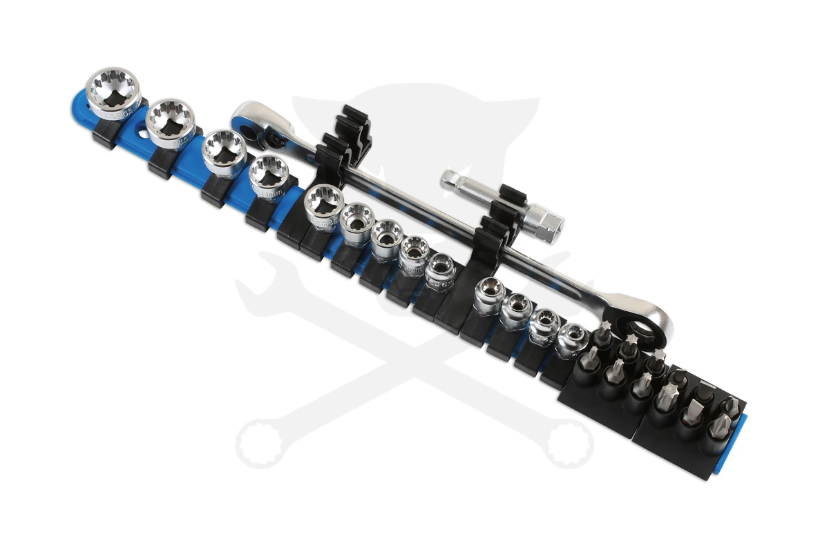 Dugókulcs - crowafej készlet 1/4" Gear Lock - Alldrive 27 db +Tartozékok - Image 3