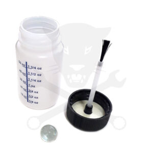 Festéktároló tégely javítófestékhez, ecsettel, üres 60 ml-es 1 db