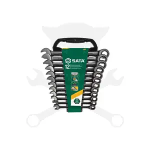 Csillag-villás racsnis készlet 12r. 8-19 mm 72 fogú SATA- (203-514)