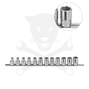 Dugókulcs - crowafej készlet 1/2" 6 lap COLOS rövid 12 db 5/16"-1" Genius