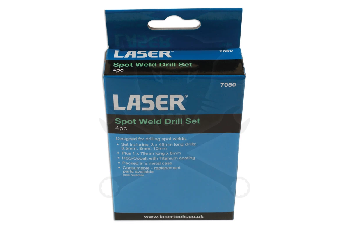 Ponthegesztés lefúró készlet 4 db-os HSS-Co5 + titán bevonat - Laser - Image 3