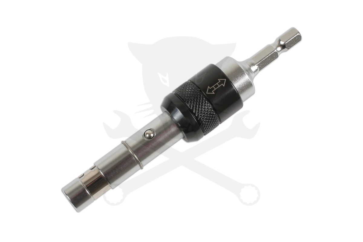 Bit tartó 1/4"-os, fúrógépbe fogható Csuklós / Fix 2:1-ben - Laser - Image 2