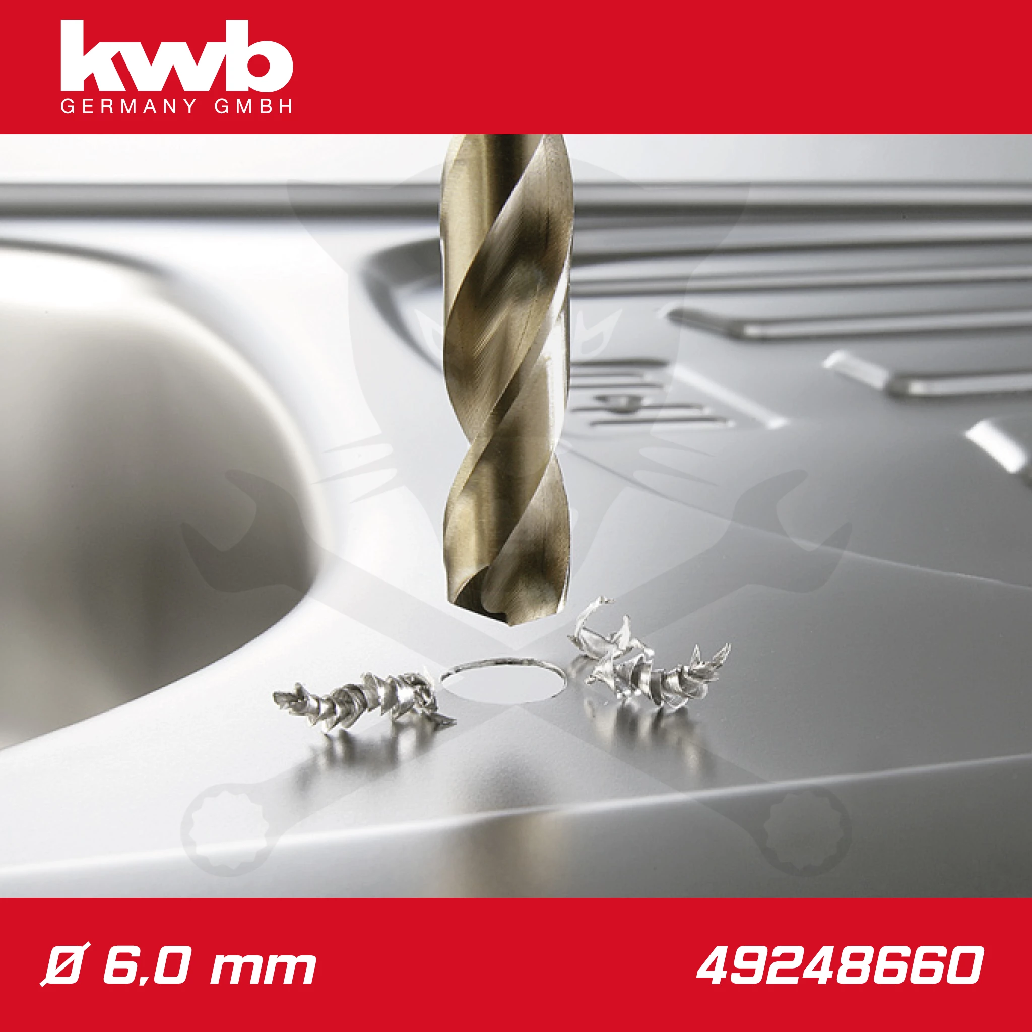 Csigafúró 6,0 mm HSS-E Co5 DIN 338 Profi 5% Cobalt - KWB - Image 3