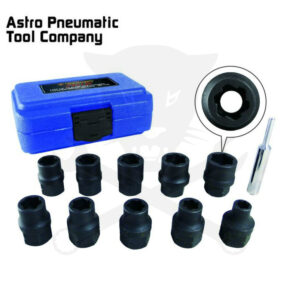 Légkulcsfej készlet 1/2" 11 db 8-19 mm sérült csavarokhoz metrikus - Astro
