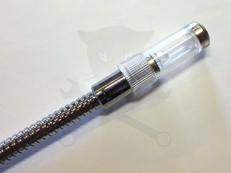 Tükör 25x50 mm Flexibilis, beépített világítással, mágneses véggel - Image 2