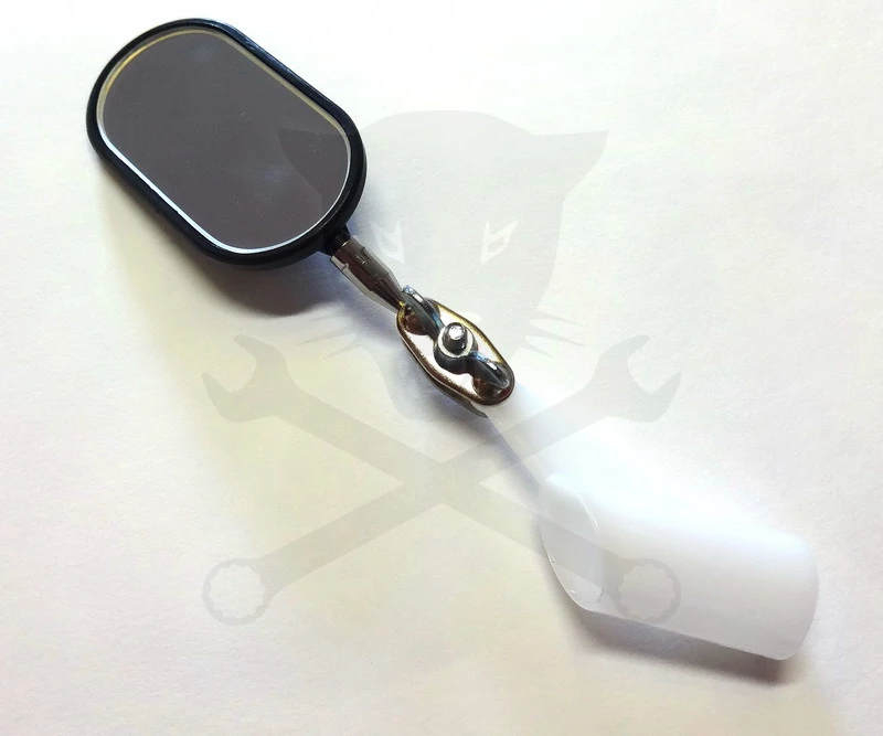 Tükör 25x50 mm Flexibilis, beépített világítással, mágneses véggel - Image 3