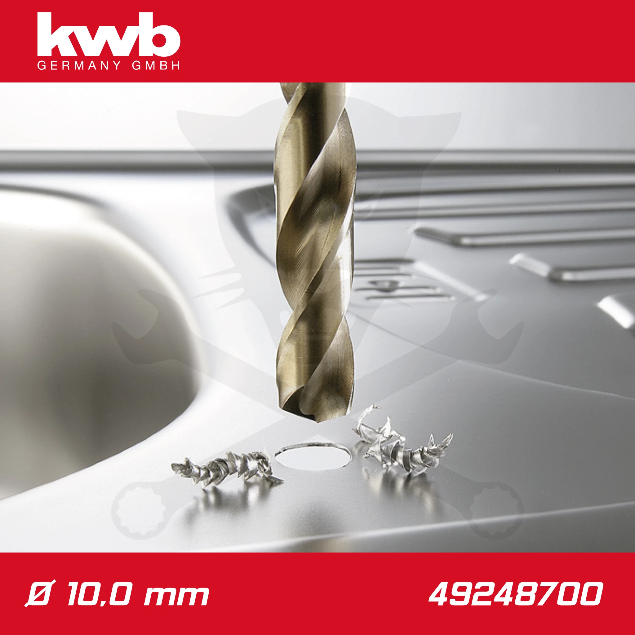 Csigafúró 10,0 mm HSS-G Co5 DIN 338 Profi 5% Cobalt - KWB - Image 3