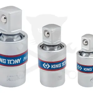 Légkulcs adapter csuklós készlet 3 db-os 1/4" - 3/8" - 1/2" - King Tony