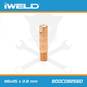 CO áramátadó fúvóka normál M6x25x6 mm x 0,8 mm - Iweld