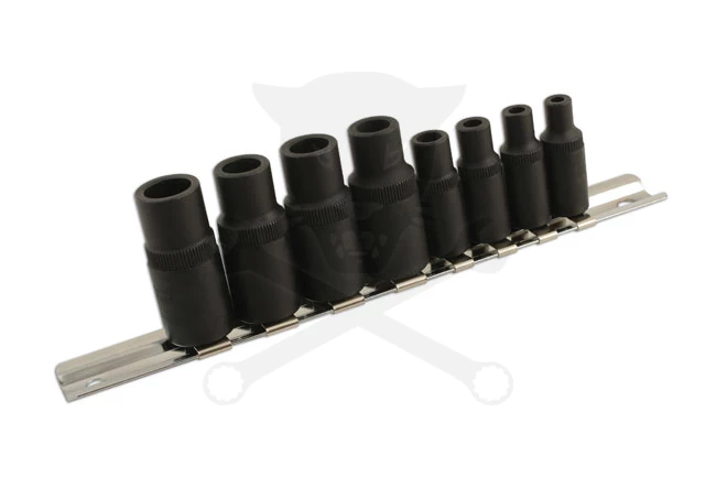 Adapter készlet menetfúrókhoz 8 db-os 4 lapú M1.5-M14 -mágneses- Laser - Image 4