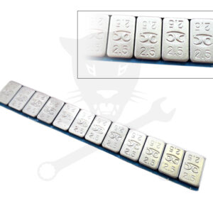 Centírozó súly öntapadós Acél+Zinc bevonat 12x2,5 g = 30 g - MATT