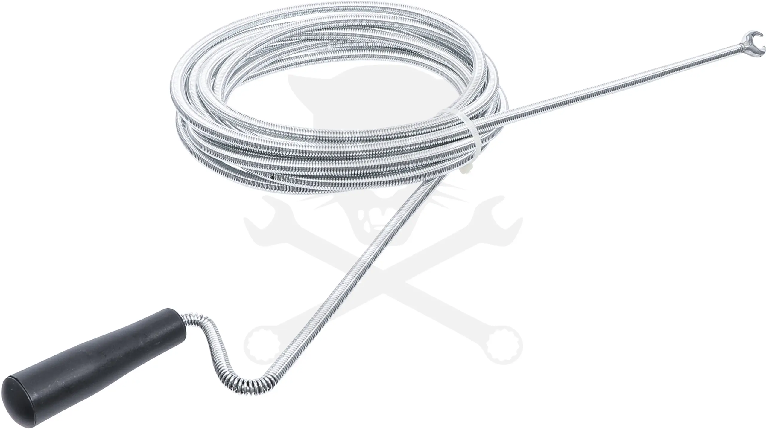 Csőtisztító spirál 5 méter x 10 mm - Fej átmérő: 20 mm - Kraftmann - Image 2