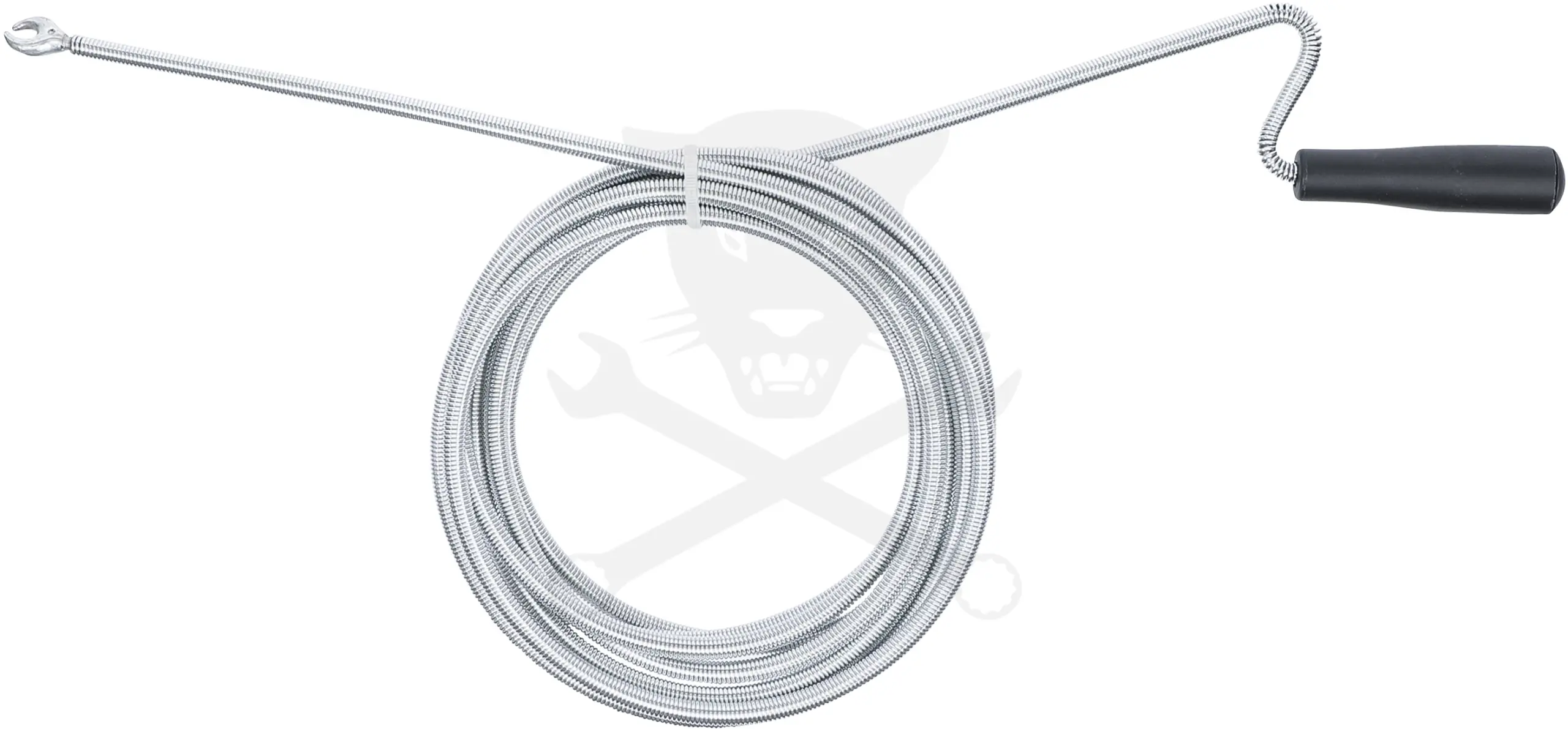 Csőtisztító spirál 5 méter x 10 mm - Fej átmérő: 20 mm - Kraftmann - Image 3