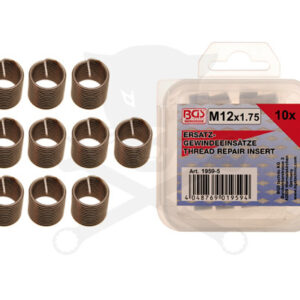 Menetjavító betét készlet M12x1,75 - 10 db-os BGS