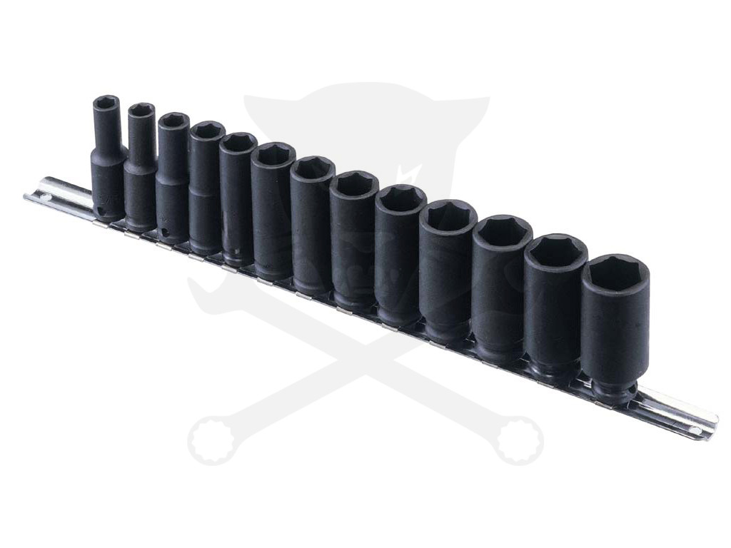 Légkulcsfej készlet 3/8" 13 db-os 5/16"-7/8" COLOS hosszított 6 lapú