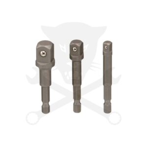 Adapter készlet fúrógéphez - csavarbehajtóhoz 1/4"-3/8"-1/2" - Genius