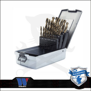 Csigafúró készlet HSS  Kobalt 25 db-os 1.0-13.0 mm - Welzh