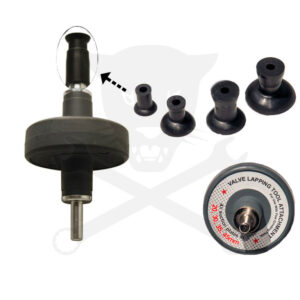 Szelepcsiszoló gépi szerszám adapter + 4 db gumifej 20, 30, 35, 45mm