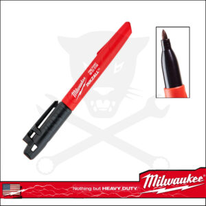 Jelölő filctoll alkoholos, hegyes 1 mm Milwaukee INKZALL - FEKETE