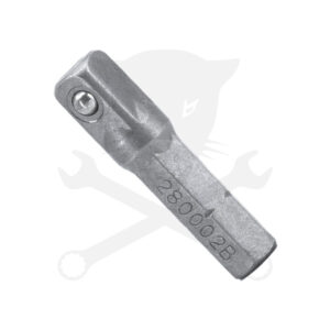 Adapter 1/4" hatlap - 1/4" négyszög - Genius