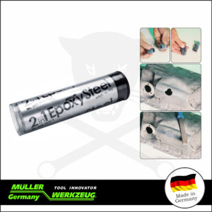 Epoxy Steel gyanta acélra 2 in1, erős 2 komponensű - MÜLLER 1 db