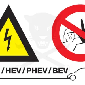 Tábla Vigyázat Nagyfeszültség / Illetéktelennek Belépni Tilos - Laser