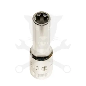 Dugókulcs - crowafej 3/8" belső torx hosszú E10 Genius