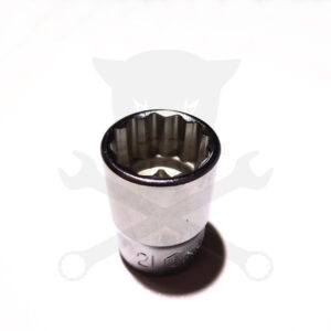 Dugókulcs - crowafej 1/2" 12 szög normál 21 mm Genius