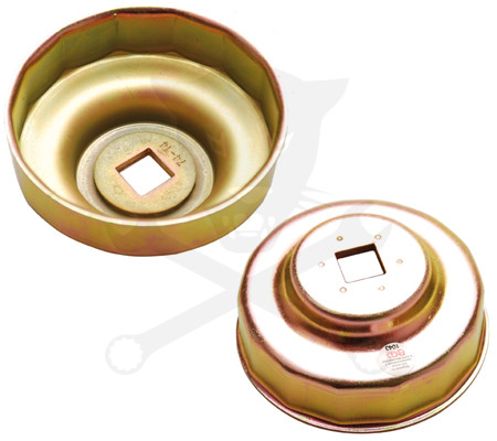 Olajszűrő leszedő kupak 74 mm x 14 lap 1/2"-os BMW motorkerékpár, stb.