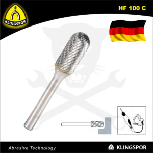 Turbómaró, hengeres, gömbölyített vég 9.6 x 19 mm T6 - Klingspor