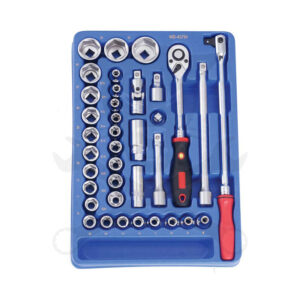 Tálcás Genius dugókulcs készlet 6 lapú normál 1/2" 37 db-os - 1/2