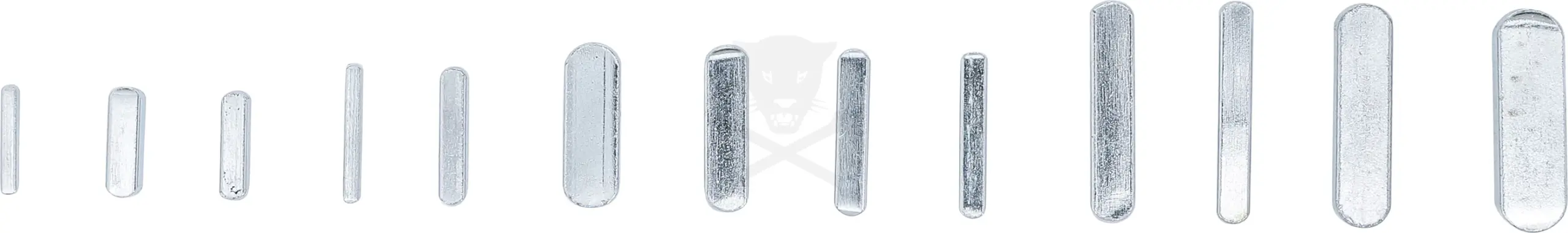Retesz készlet - egyenes ék készlet - acél - 60 db-os BGS - Image 2