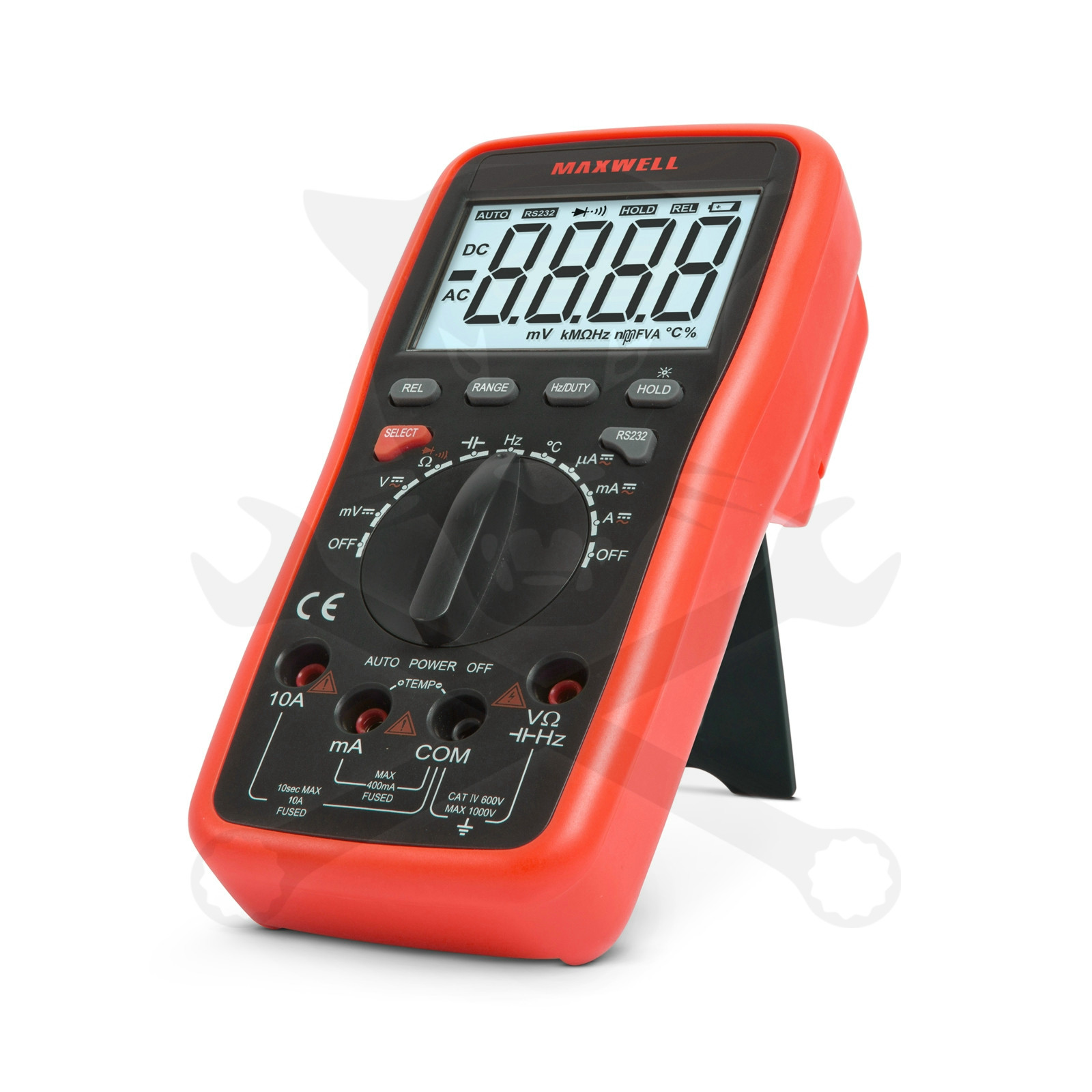 Multiméter, digitális DC 1000V / AC 750V 5 in1 USB-s - Maxwell