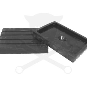 Gumipogácsa csápos emelőhöz 200x150 mm-es téglatest peremes