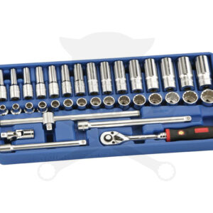 Tálcás Genius dugókulcs készlet 3/8" 12 sz. n. + h. 35 db-os - 1/3