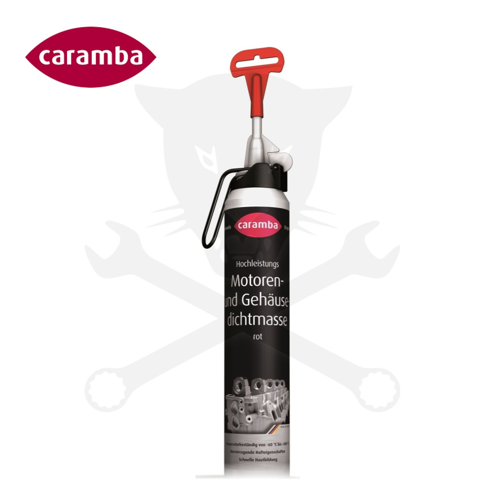 Motortömítő paszta, piros 260 °C - 200 ml - Caramba