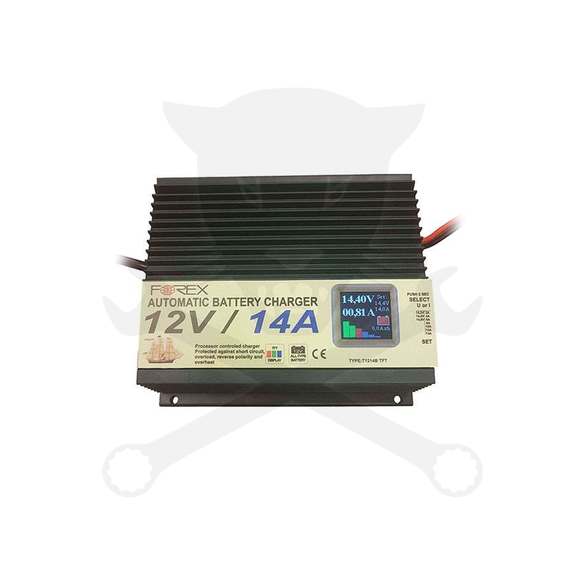 Akkumulátor töltő FRX 12V - 14A - Full Automata - Profi - Digitális