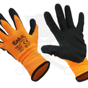 Kesztyű - szerelőkesztyű - Genius narancs XL-es 10-es (KG1350-N-XL)