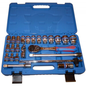 Dugókulcs készlet 1/2" 24 db-os 8-32 mm, 6 lapú készlet KingT.