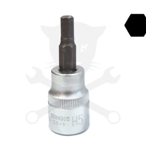 Rátűzőkulcs - crowa+bit 3/8" imbusz 5 mm