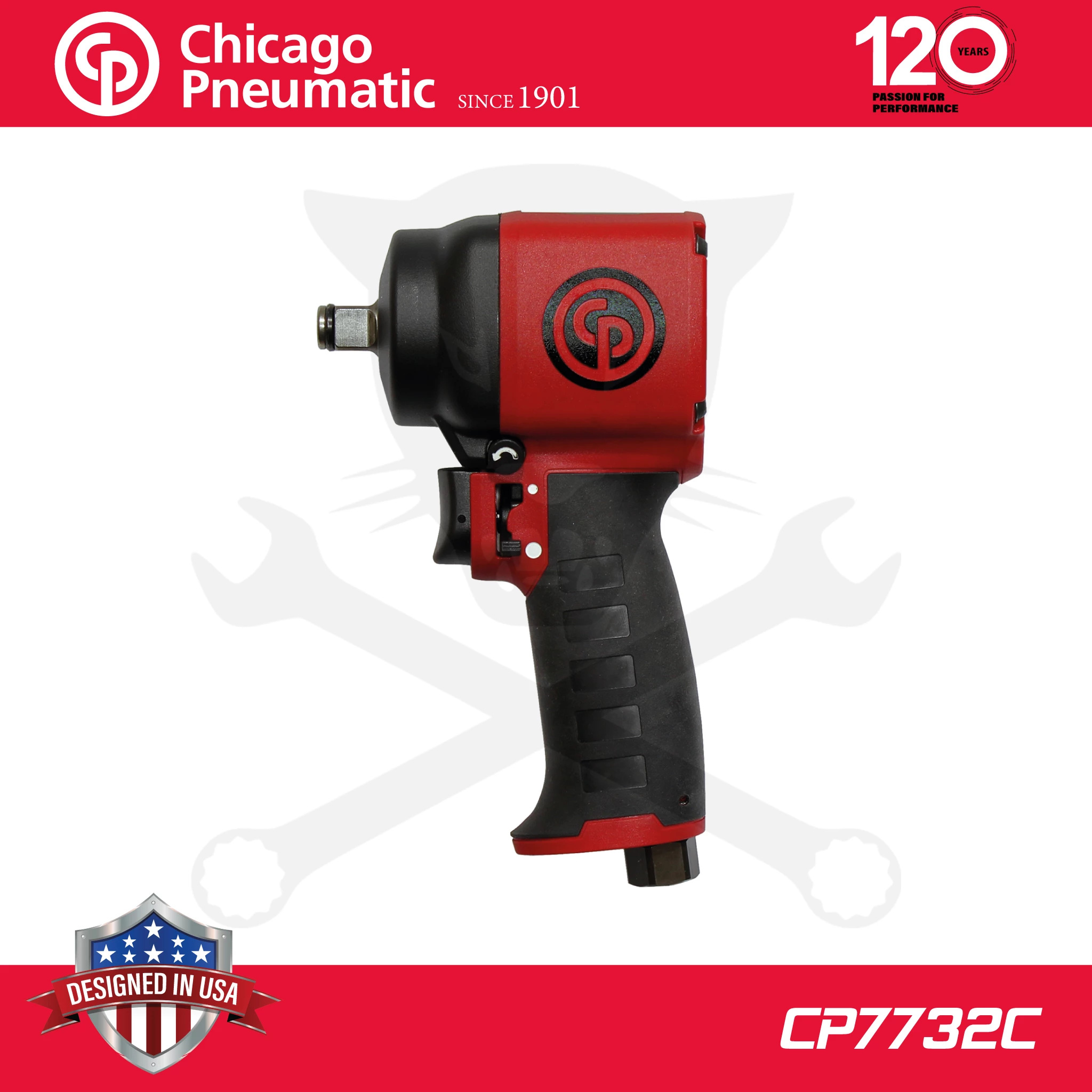 Légkulcs 1/2" 625 Nm Lazítás - 387 Nm Meghúzás Jumbo - Chicago - Image 2