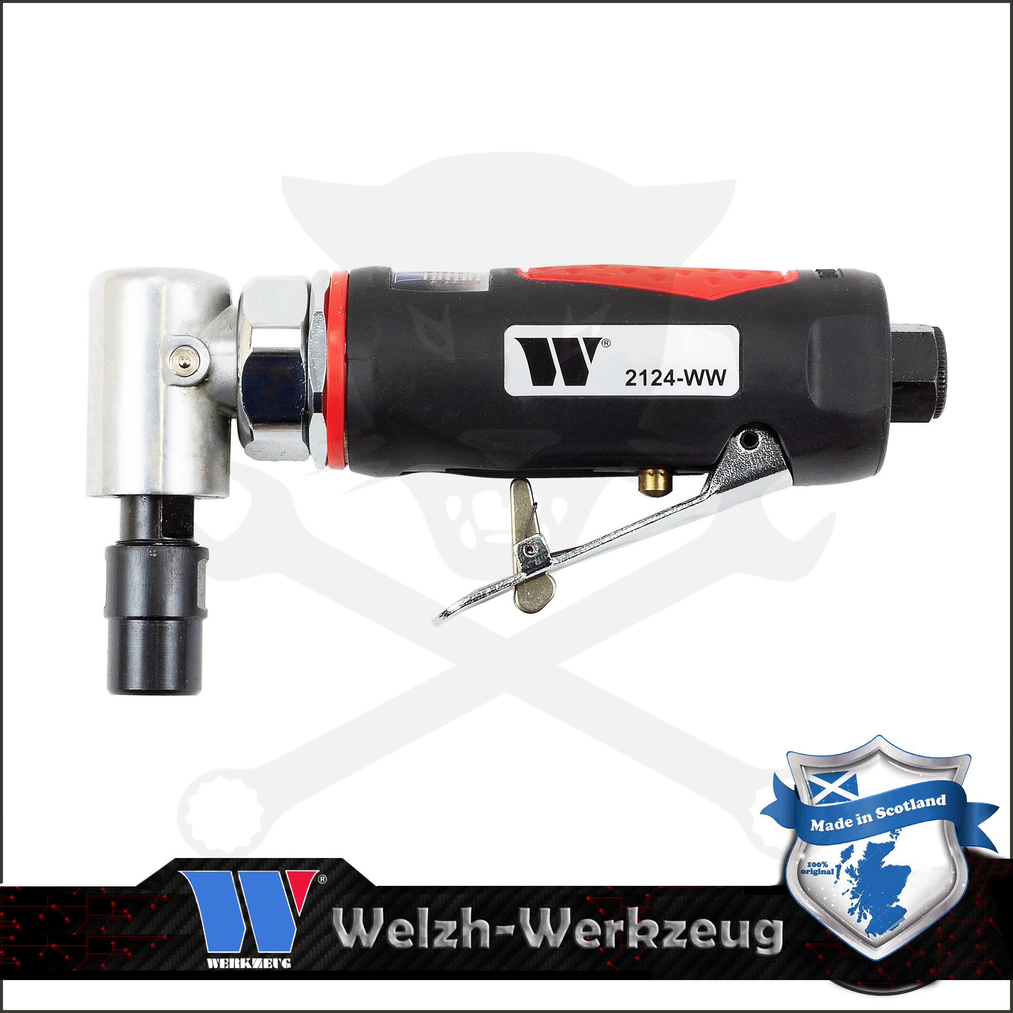 Levegős csiszológép - derékszögű -Grinder- 1/4" - 155 mm - Welzh