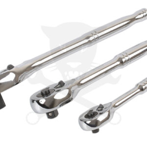 Crowa racsnis kulcs készlet 3 db-os nyomógombos 1/2"-3/8"-1/4"